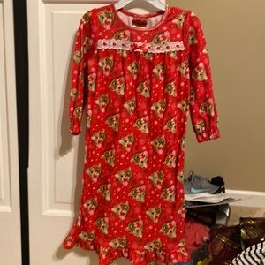 3t Rudolph fleece nightgown